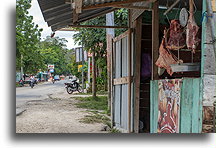 Butcher Shop::El Remate, Guatemala::