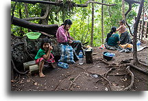 On the Phone::Semuc Champey, Guatemala::