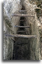 Interior of Temple A-18::Uaxactun, Guatemala::