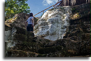 Looking at the Mask::Uaxactun, Guatemala::