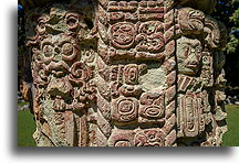 Back of Stele C::Copán, Honduras::