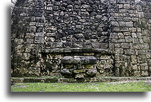 Mask in the Facade::Balamku, Campeche, Mexico::