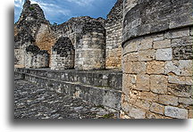 Temple on the Top of Structure VIII::Becán, Campeche, Mexico::