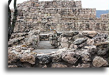 Channel Carved Out of Stone::Canada de la Virgen, Guanajuato, Mexico::