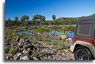 Crossing Rio La Purisima #3::Sierra de la Giganta, Baja California, Mexico::