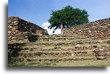 Platforms for the Court::Guachimontones, Jalisco, Mexico::