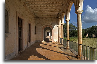 Long Veranda::Hacienda Tabi, Yucatán, Mexico::