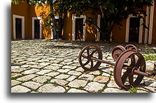 Railroad Wheels::Hacienda Temozón, Yucatán, Mexico::