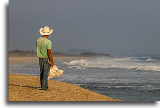 Empty Beach #1::Hotel Escondido, Oaxaca, Mexico::