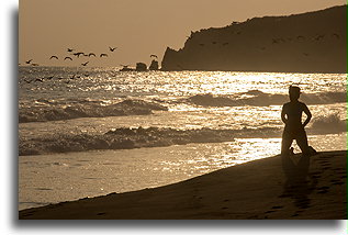 Pacific Sunset::Hotel Escondido, Oaxaca, Mexico::