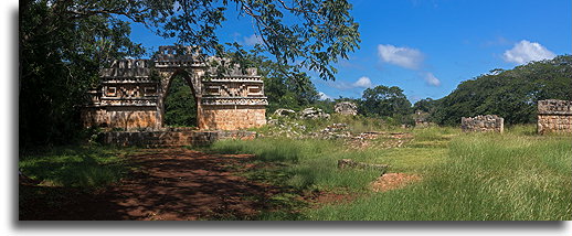 View of Labna::Labná, Yucatán, Mexico::