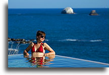 A Pool with the View #2::Mazunte, Oaxaca, Mexico::