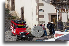 Red Willys::Real de Catorce, San Luis Potosi, Mexico::