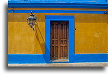 Painted Facade::San Cristóbal de las Casas, Chiapas, Mexico::