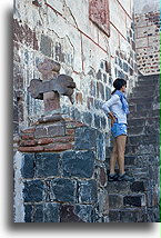 Exterior Stairs::San Ignacio, Baja California, Mexico::