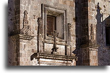 Detail in the Façade #2::San Javier, Baja California, Mexico::