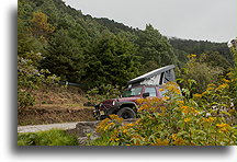 Parkng next to Puesta del Sol::San Jose del Pacífico, Oaxaca, Mexico::