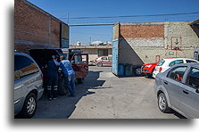 Changing broken part::San Luis Potosi, Mexico::