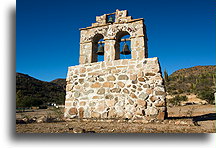 Local bell-gable::Santa Gertrudis, Baja California, Mexico::