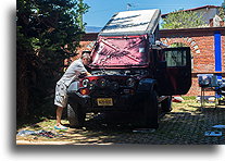 Fixing the electrical problems::Santa Maria del Tule, Oaxaca, Mexico::