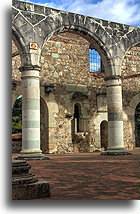 Arches in Basilica::Ex-monastery of Santiago Apóstol, Oaxaca, Mexico::