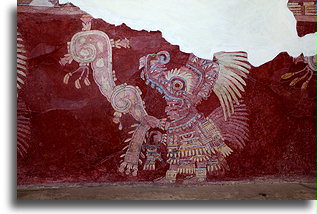 Priest Sowing Seeds::Palace of Tepantitla, Teotihuacan, Mexico::