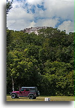 Camp next to the ruins::Uxmal, Yucatán, Mexico::