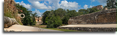 Maya Ballcourt::Uxmal, Yucatán, Mexico::