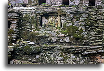 Sculpture of a Head::Yaxchilán, Chiapas, Mexico::