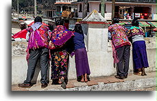 Flower Embroidered Clothing::San Lorenzo Zinacantán, Mexico::