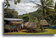 Traditional Buildings::Emberá Druá, Panama::