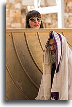 Looking above the mechitza::Western Wall, Jerusalem, Israel::