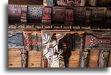 Decorated Column Capital::Esrefoglu Mosque, Turkey::