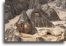 Fairy Chimney Landscape::Selime Cathedral, Cappadocia, Turkey::