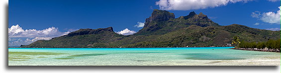 View form the Airport::Bora Bora, French Polynesia::