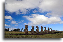 Ahu Akivi::Easter Island::