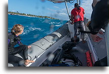 Crossing Tiputa Pass::Tiputa Pass, Rangiroa, French Polynesia::