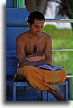 Hindu Monk in Sri Siva::Fiji, South Pacific::