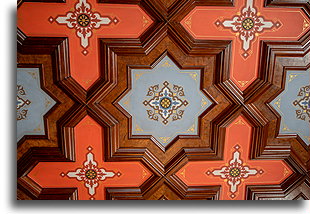 Coffered Ceiling::Lockwood-Mathews Mansion, Connecticut, USA::