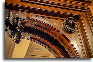 Doorpost::Lockwood-Mathews Mansion, Connecticut, USA::