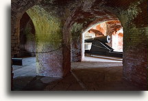 Casemate Inside Fort Delaware::Fort Delaware, Delaware, United States::