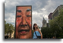 Crown Fountain::Chicago, Illinois, USA::