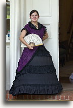 Lady with Fan::Oak Alley Plantation, Louisiana, United States::