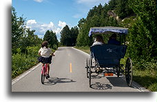 Road M-185::Mackinac Island, Michigan, USA::