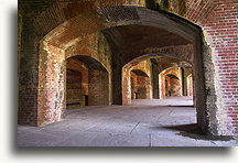 Vaulted Passageway::Ship Island, Mississippi, United States::