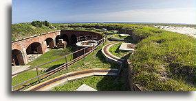 View From the fort Walls::Ship Island, Mississippi, United States::