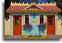 Cute shed in Story Land::New Hampshire, USA::