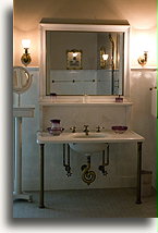 Bathroom in Vanderbilt Mansion::Vanderbilt Mansion, New York, United States::