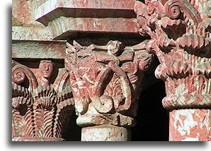 Columns in Cuxa Cloister::New York City, USA::