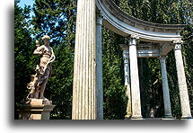 Boxwood Garden Temple::Old Westbury Gardens, New York, USA::